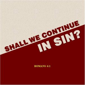Shall We Continue In Sin?